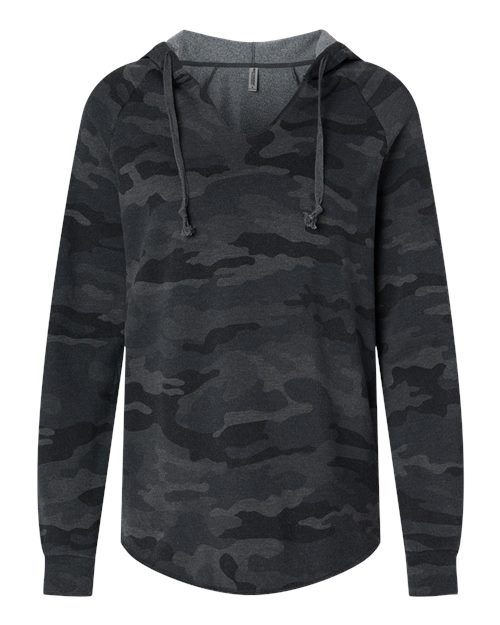 Ladies Wave Wash Hooded Sweatshirt