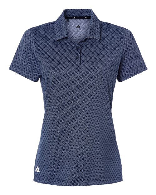 Ladies Adidas 4-Way Stretch Printed Polo