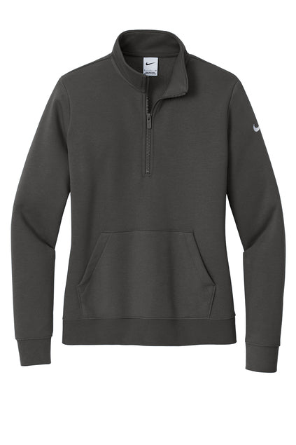Ladies NIKE Club Fleece 1/2 Zip Sweatshirt