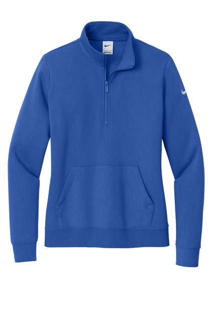 Ladies NIKE Club Fleece 1/2 Zip Sweatshirt