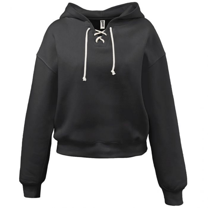 Ladies Lace-Up Hoodie