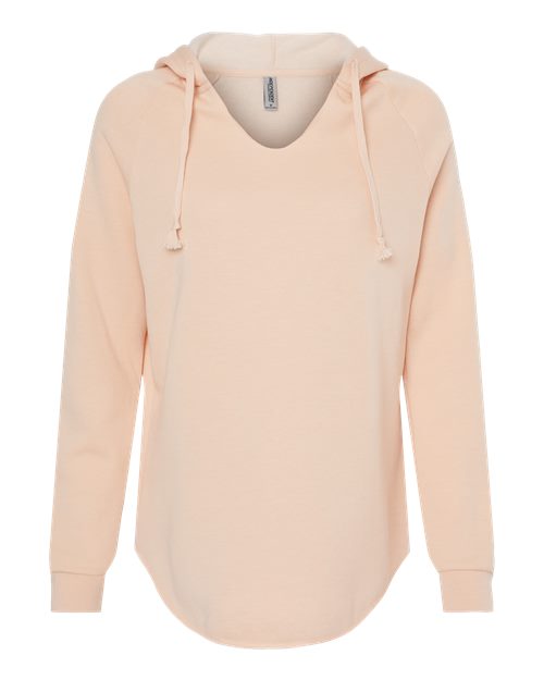 Ladies Wave Wash Hooded Sweatshirt