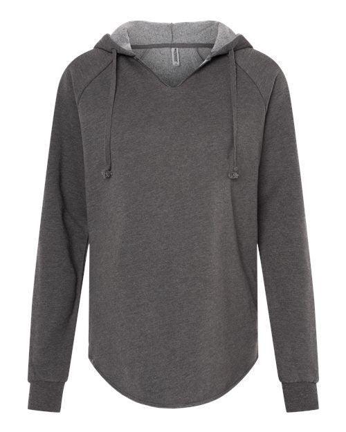 Ladies Wave Wash Hooded Sweatshirt