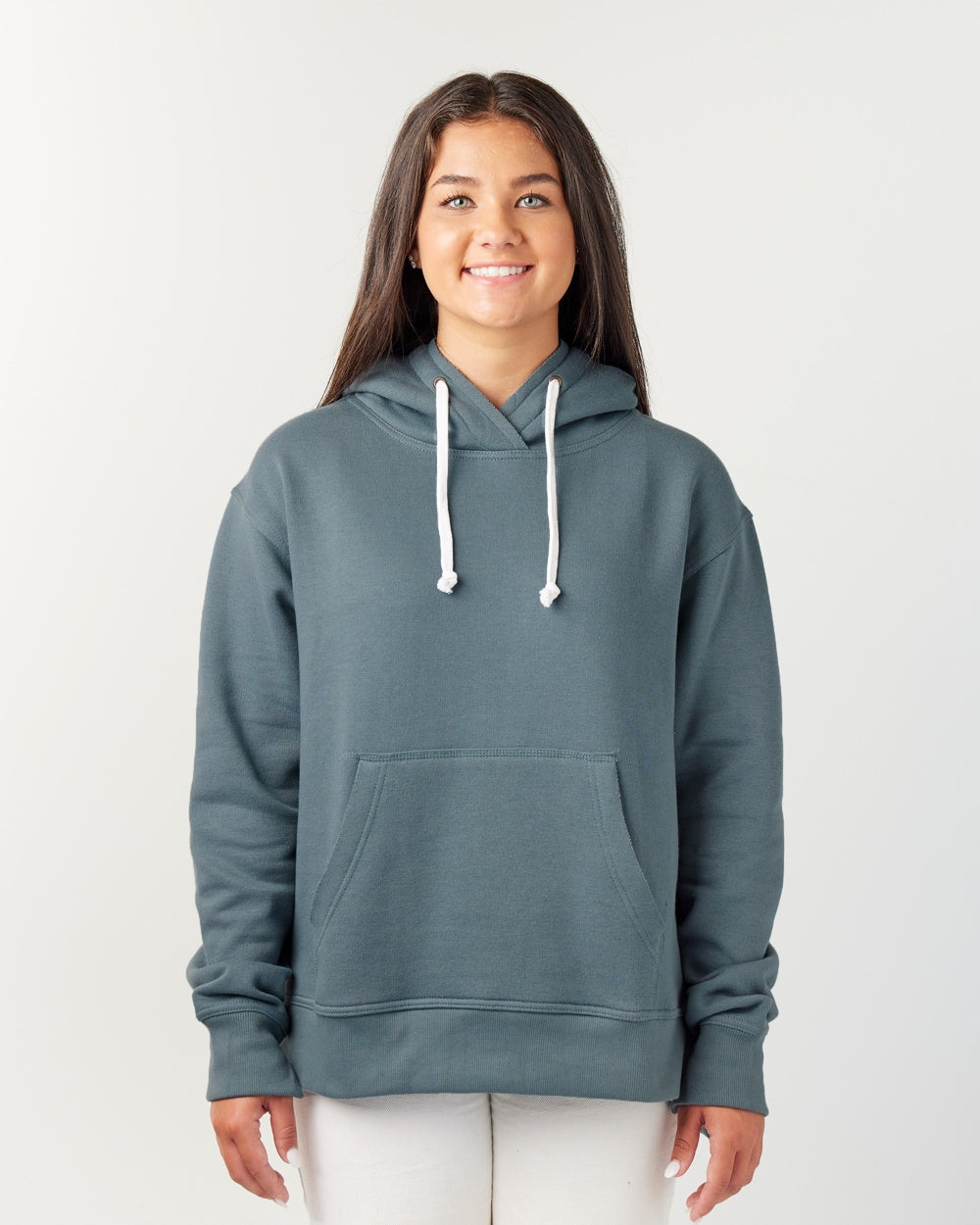 Ladies Drop Tail Hooded Sweatshirt
