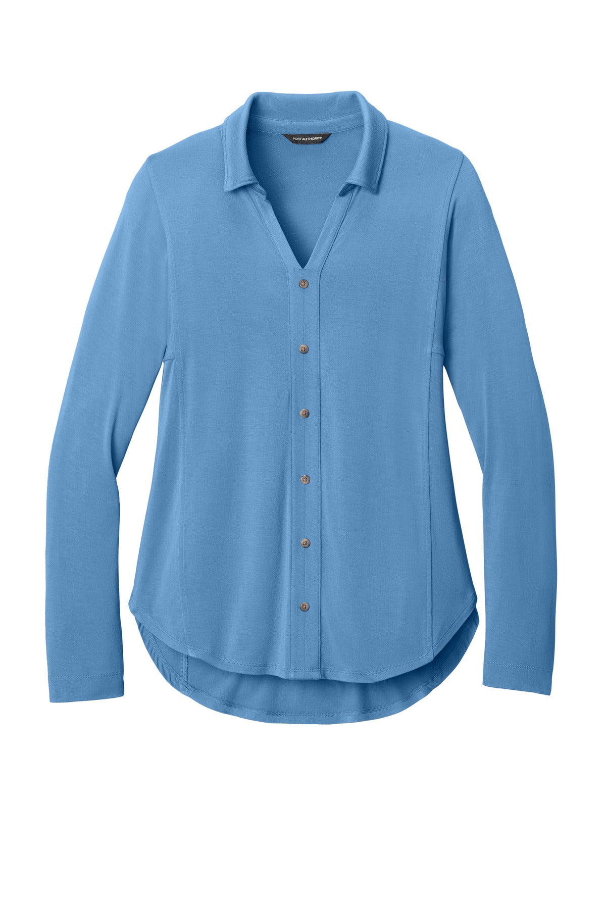 Ladies Luxe Knit Button Tunic