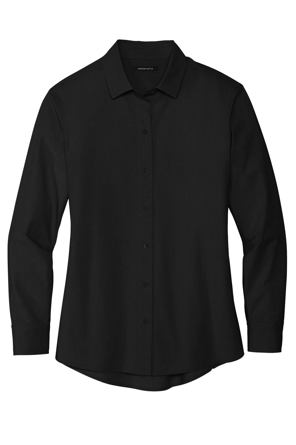 Ladies Long Sleeve Stretch Woven Shirt