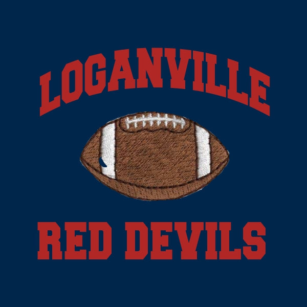 Football Embroidery Design Template 01