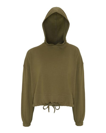 Ladies/Girls Cropped Maria Hooded Sweatshirt