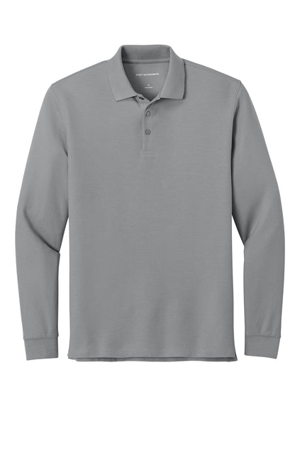 Wearever Signature Pique Long Sleeve Polo Shirt