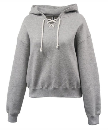 Ladies Lace-Up Hoodie