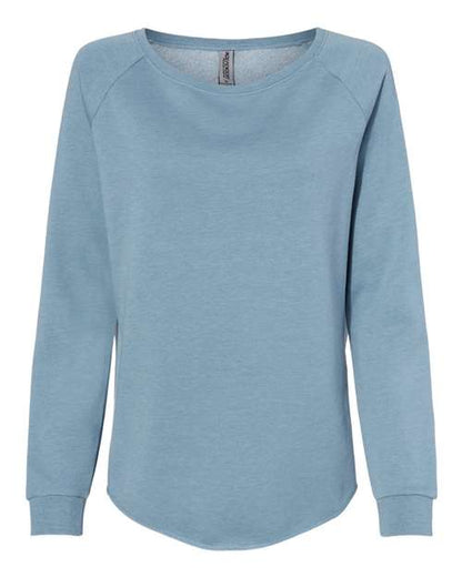 Ladies Wave Wash Crewneck Sweatshirt