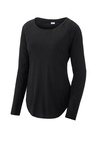 Ladies Tri-Blend Long Sleeve Raglan Tee