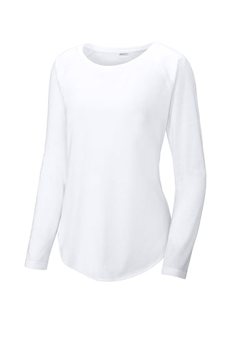 Ladies Tri-Blend Long Sleeve Raglan Tee