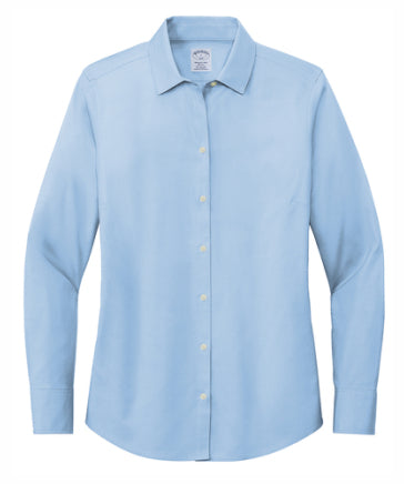 Ladies Wrinkle-Free Stretch Pinpoint Long Sleeve Shirt