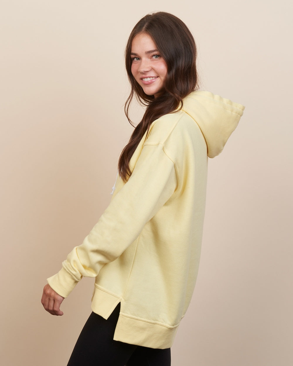 Ladies Drop Tail Hooded Sweatshirt