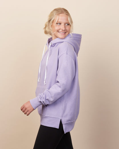 Ladies Drop Tail Hooded Sweatshirt