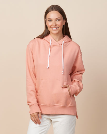 Ladies Drop Tail Hooded Sweatshirt