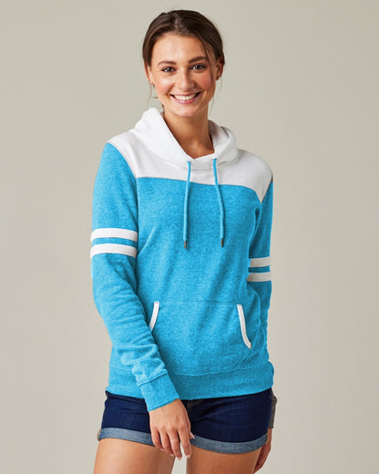 Ladies Varsity Hooded Sweatshirt