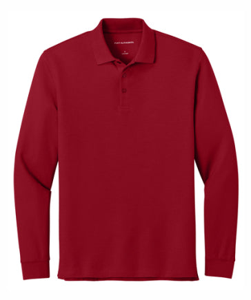 Wearever Signature Pique Long Sleeve Polo Shirt