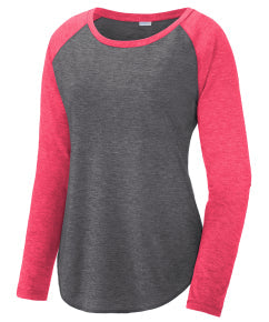 Ladies Tri-Blend Long Sleeve Raglan Tee