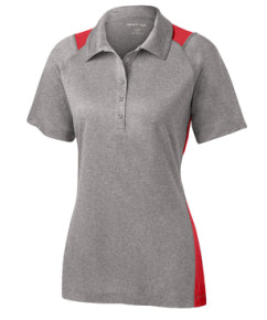 Ladies Heather Colorblock Polo Shirt