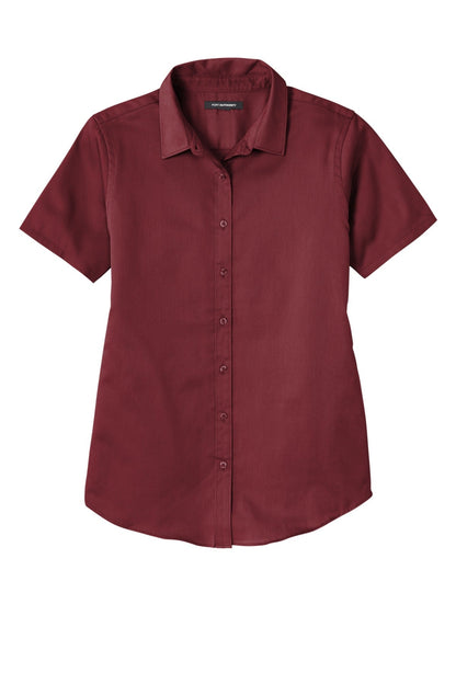 Ladies Short Sleeve SuperPro React Twill