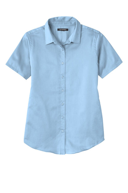 Ladies Short Sleeve SuperPro React Twill