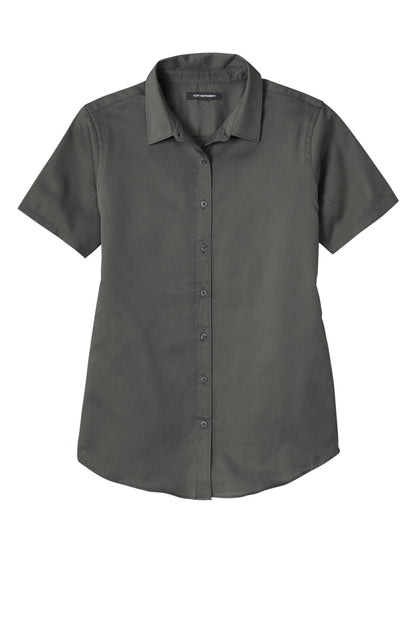 Ladies Short Sleeve SuperPro React Twill