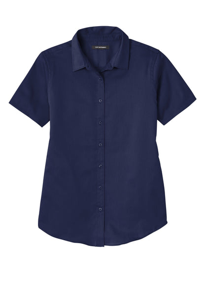 Ladies Short Sleeve SuperPro React Twill