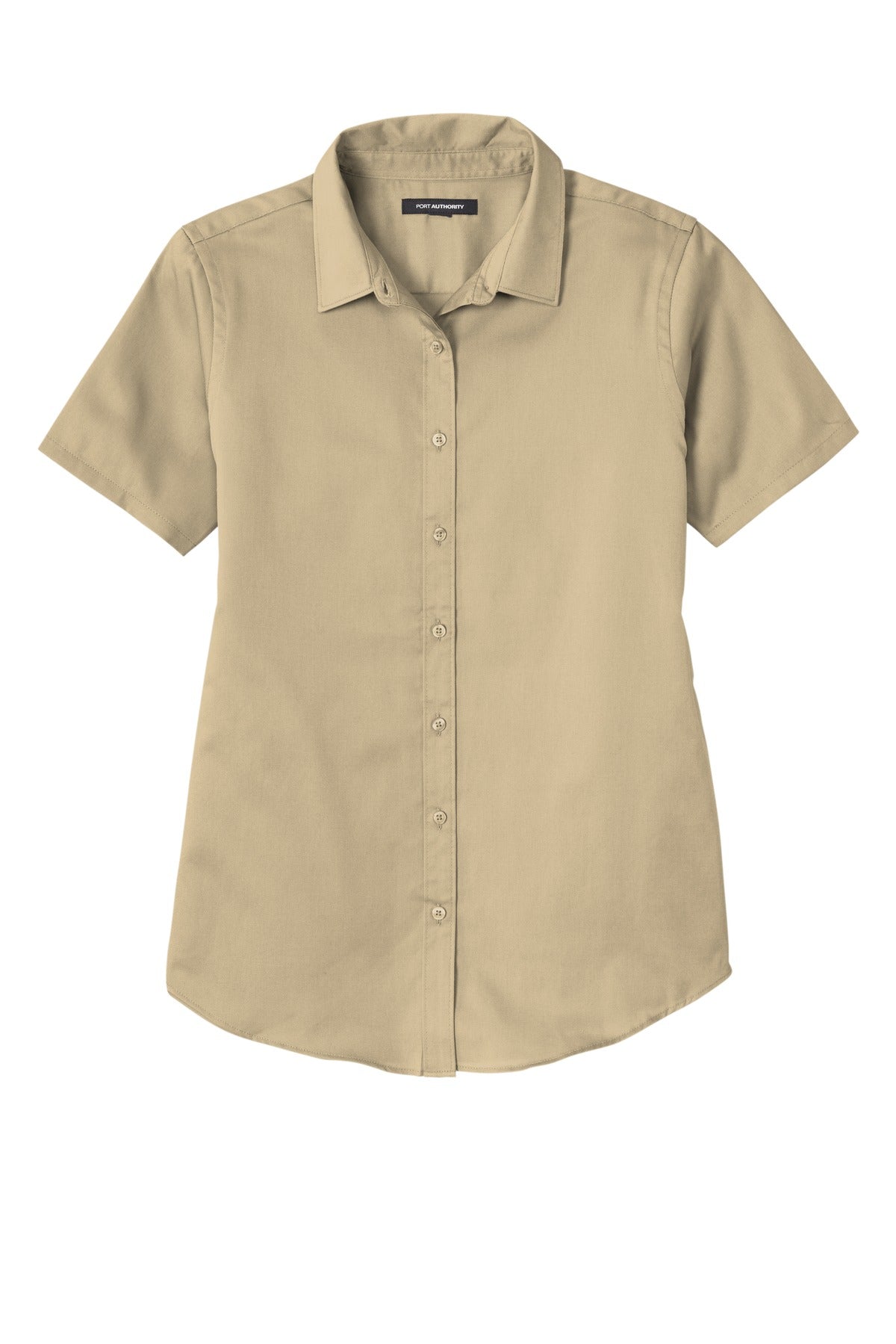 Ladies Short Sleeve SuperPro React Twill