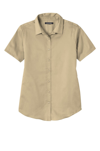 Ladies Short Sleeve SuperPro React Twill