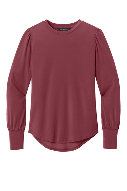 Ladies Stretch Jersey Long Sleeve Blouson Top