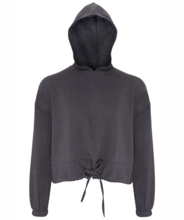 Ladies/Girls Cropped Maria Hooded Sweatshirt
