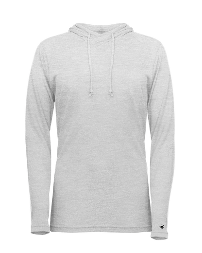 Ladies Triblend Hooded Long Sleeve T