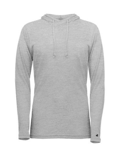 Ladies Triblend Hooded Long Sleeve T