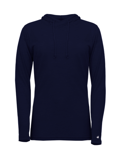 Ladies Triblend Hooded Long Sleeve T