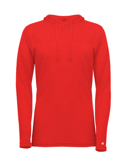 Ladies Triblend Hooded Long Sleeve T