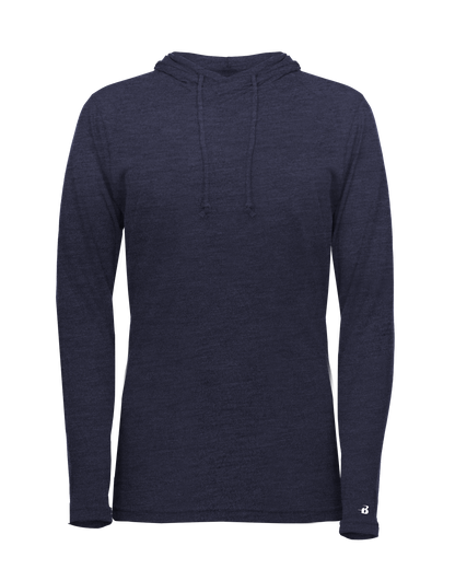 Ladies Triblend Hooded Long Sleeve T