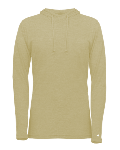 Ladies Triblend Hooded Long Sleeve T