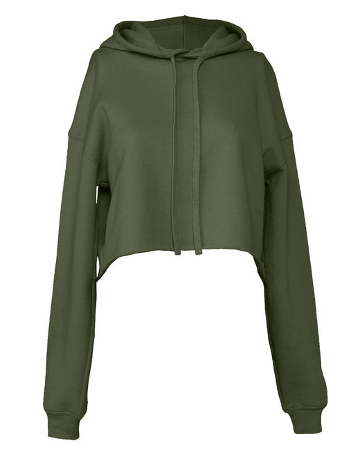 Ladies Cropped Hooded Sweatshirt