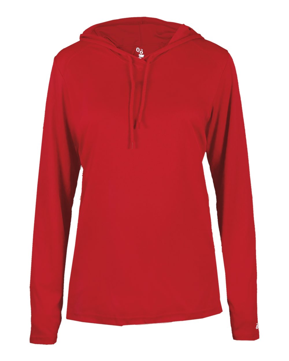 Ladies Bcore Long Slv Hooded T