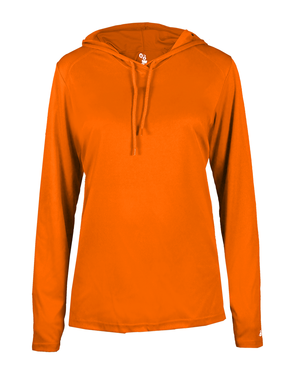 Ladies Bcore Long Slv Hooded T