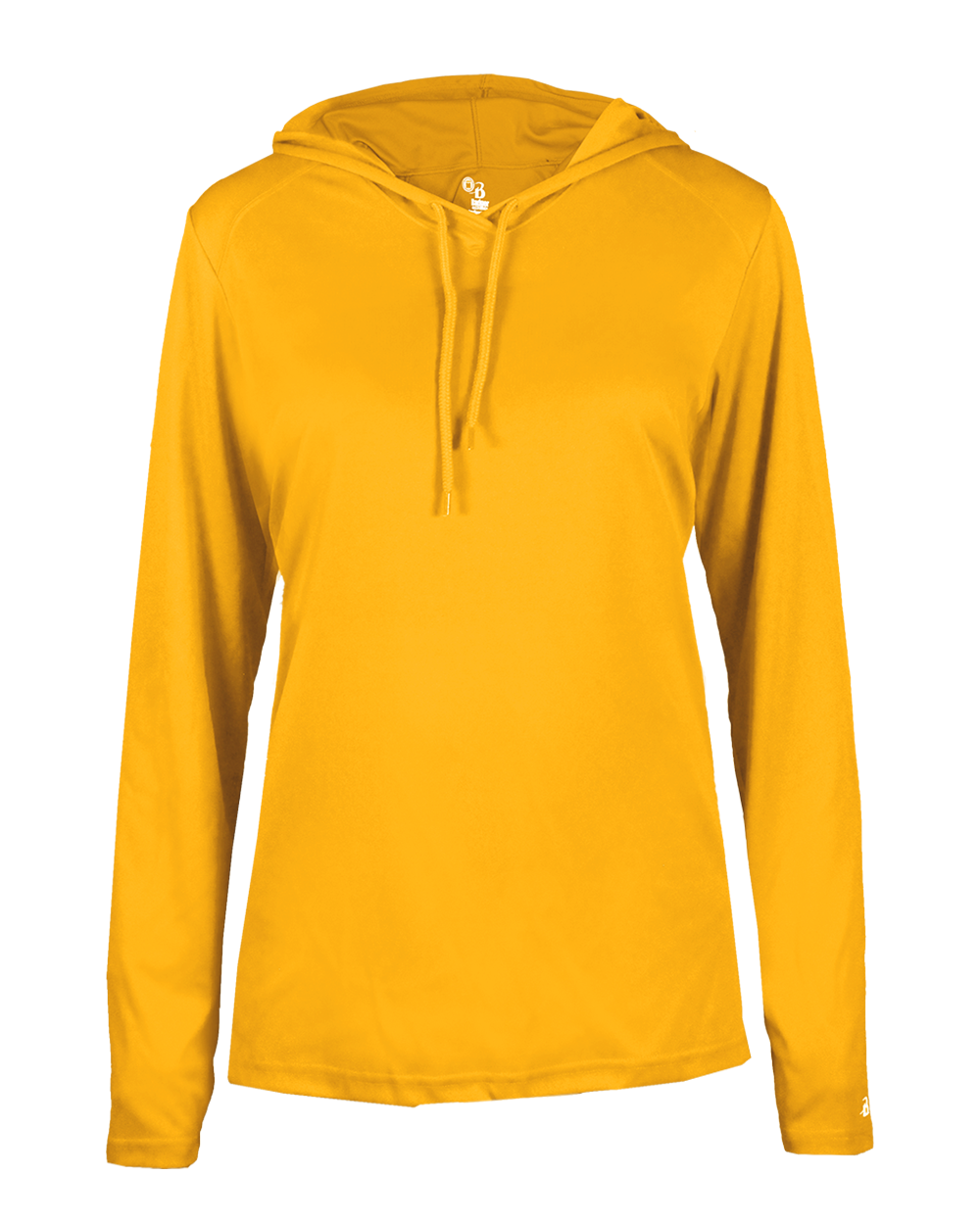 Ladies Bcore Long Slv Hooded T