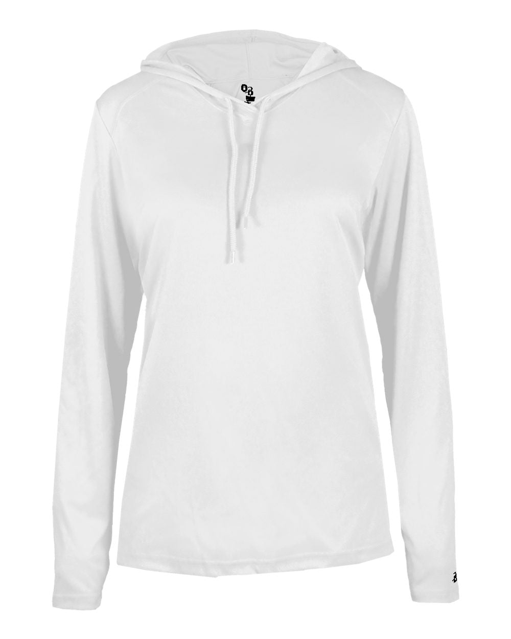 Ladies Bcore Long Slv Hooded T