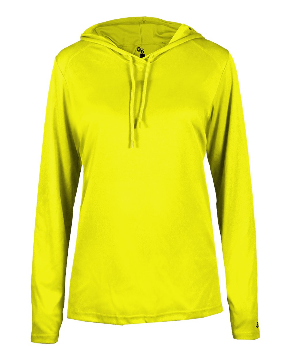 Ladies Bcore Long Slv Hooded T