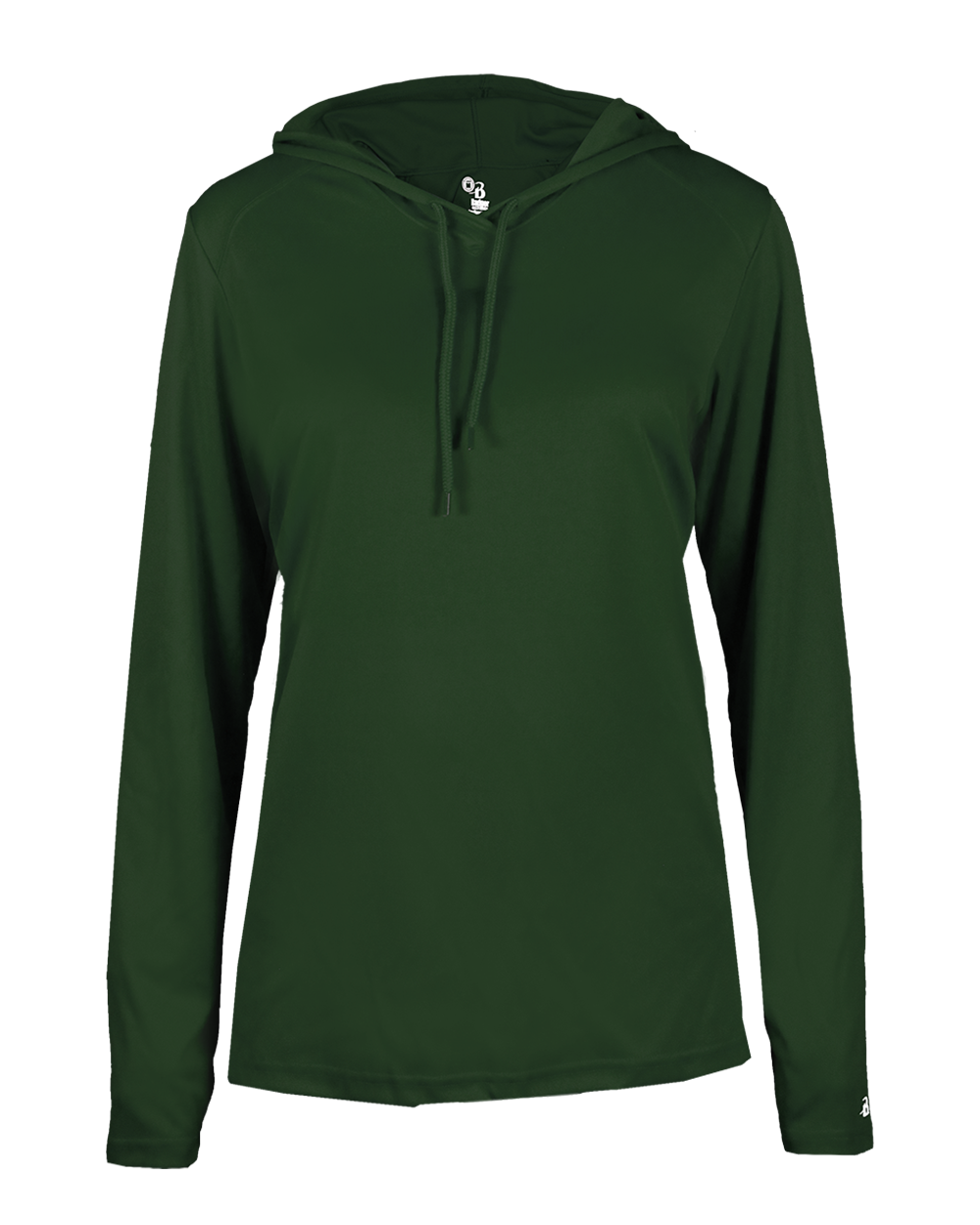 Ladies Bcore Long Slv Hooded T