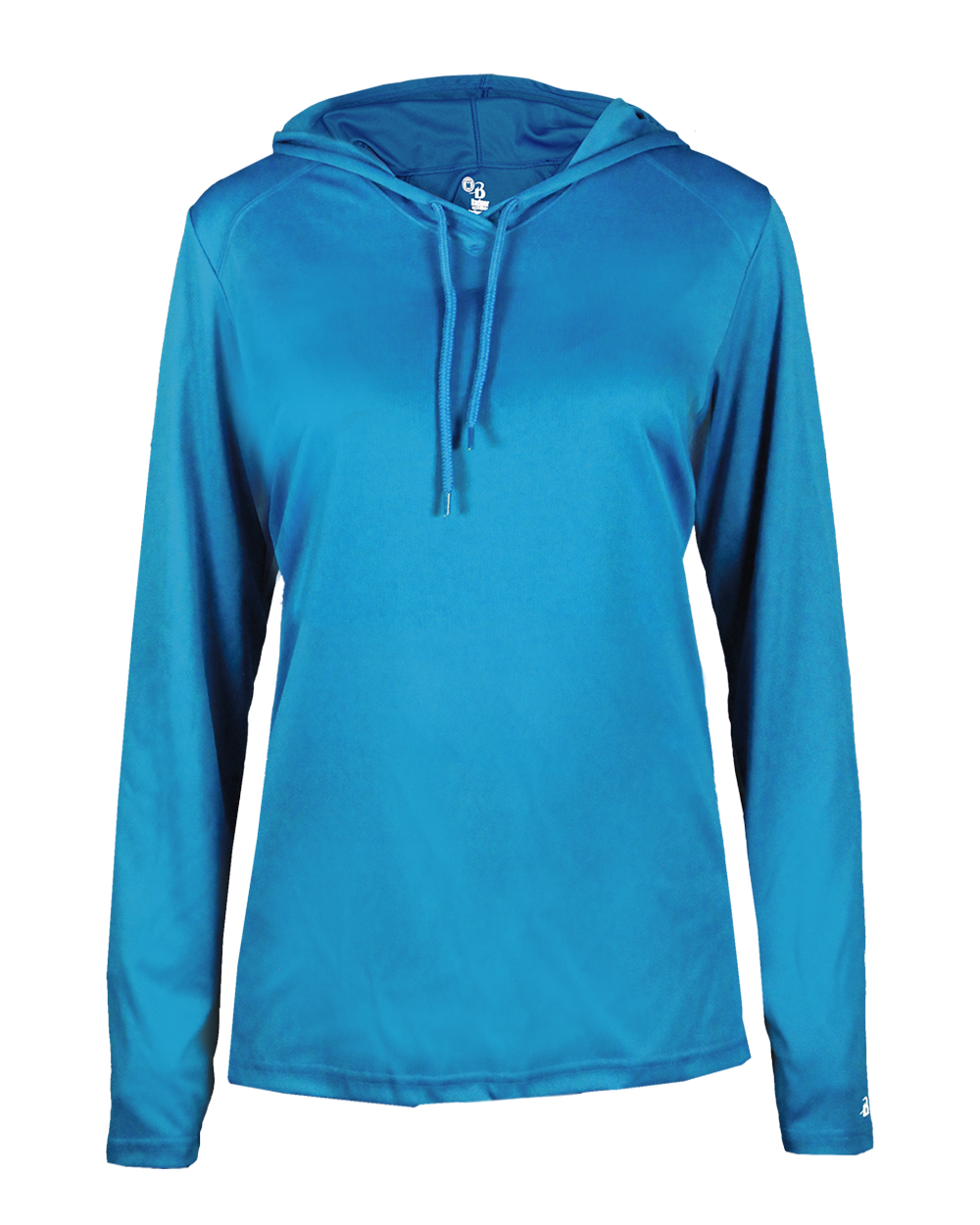 Ladies Bcore Long Slv Hooded T