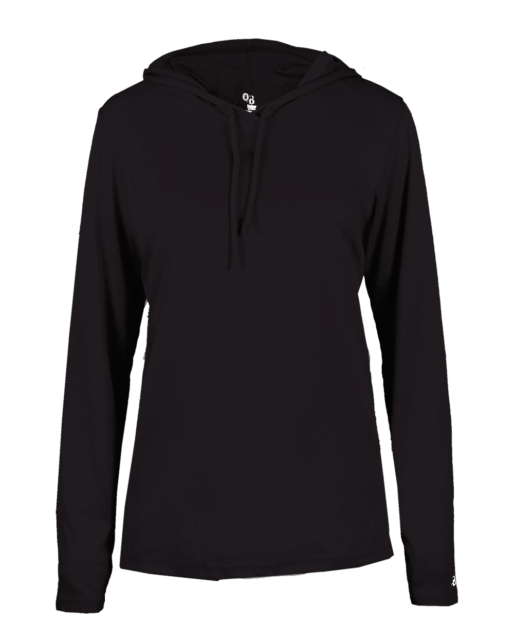 Ladies Bcore Long Slv Hooded T